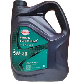 روغن موتور 5W30 بهران سوپر رانا پلاس 4 لیتری کیفیت SN