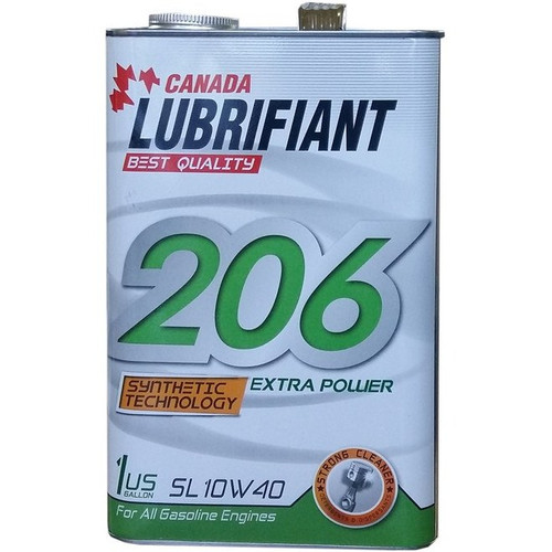روغن موتور کانادا لوبریفنت مدل SL 10W-40 حجم ۴ لیتر مناسب 206