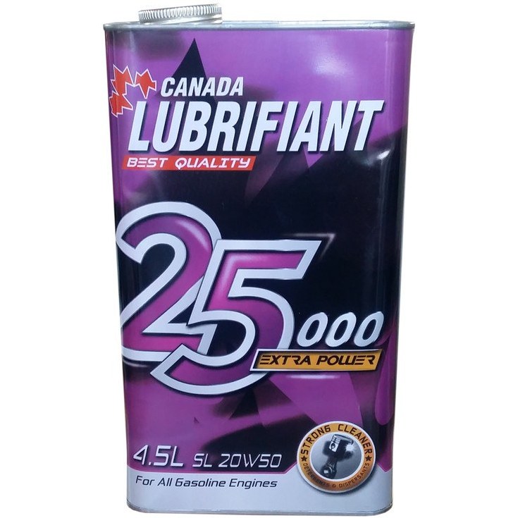 روغن موتور 20W50 کانادا 4.۵ لیتری کیفیت SL مدل 25000