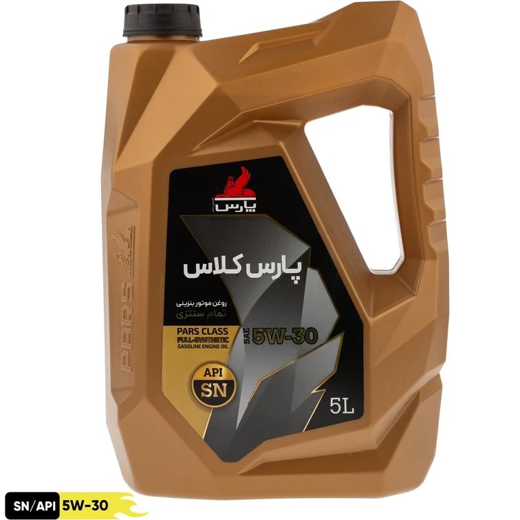 روغن موتور خودرو نفت پارس مدل SN 5W30 حجم ۵ لیتر